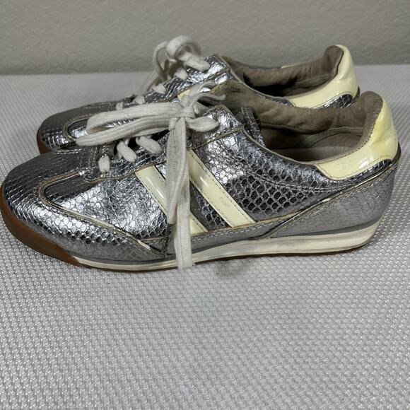 Michael Kors Woman’s Metallic Jet Set Sneakers Size 7.5 - Picture 6 of 13